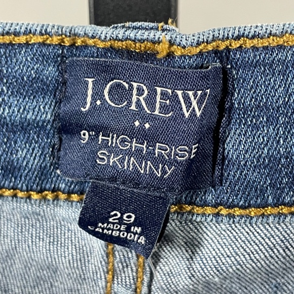 NEW J Crew Jeans Womens 29 blue denim skinny preppy casual classic - Picture 4 of 10